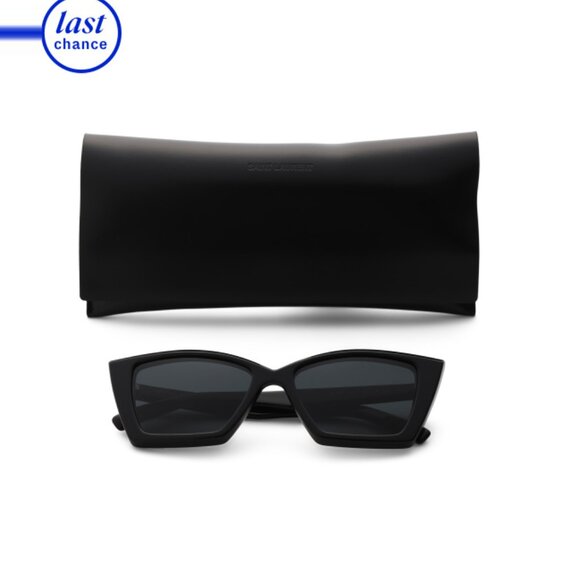 SAINT LAURENT Black 54mm Modified Cat Eye Sunglasses - Picture 1 of 2